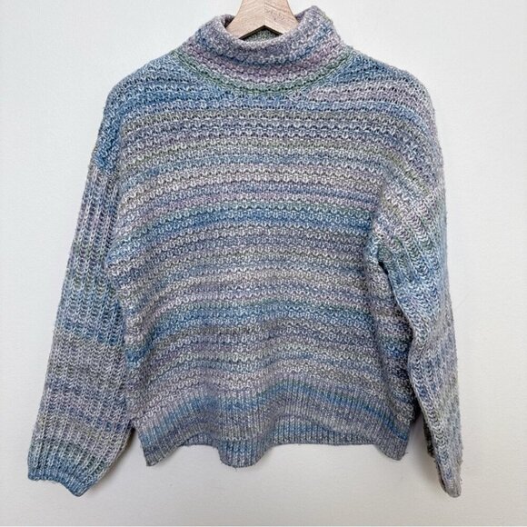 Club Monaco Womens Medium Spacedye Texture Wool-Blend Sweater - Picture 4 of 16